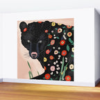 Floral Bear Wall Mural Gallery Image 2