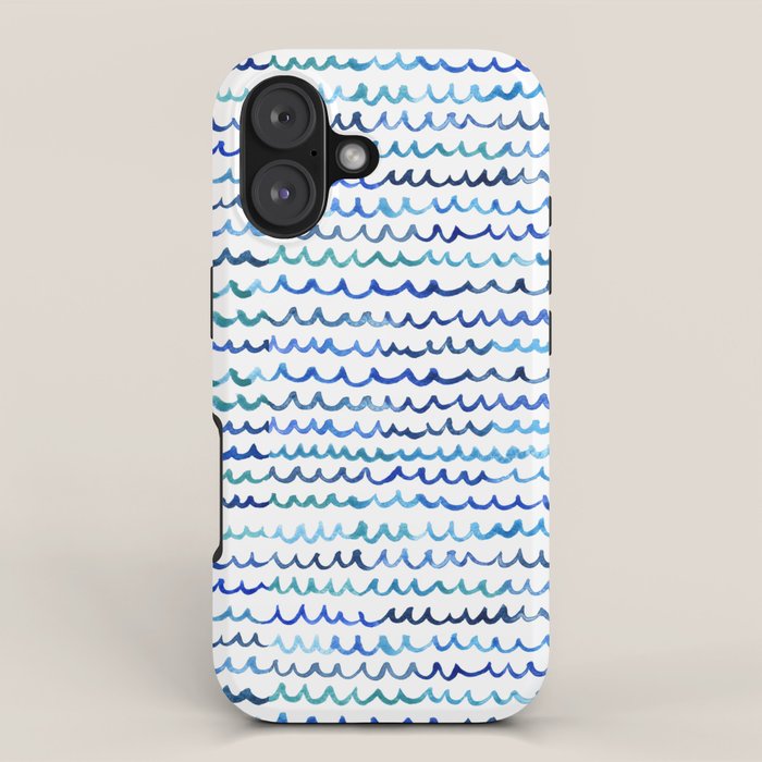 Watercolor Waves iPhone Case Gallery Image 1