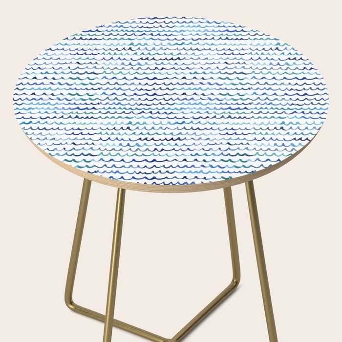Watercolor Waves Side Table Gallery Image 2