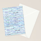 Watercolor Waves Stationery Card Gallery Image 2