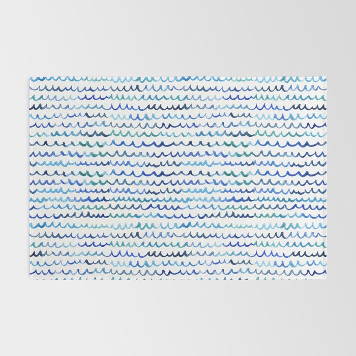 Watercolor Waves Rug Gallery Image 2