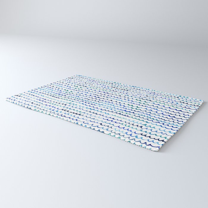 Watercolor Waves Rug Gallery Image 3
