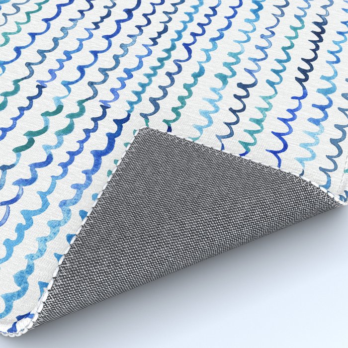 Watercolor Waves Rug Gallery Image 4
