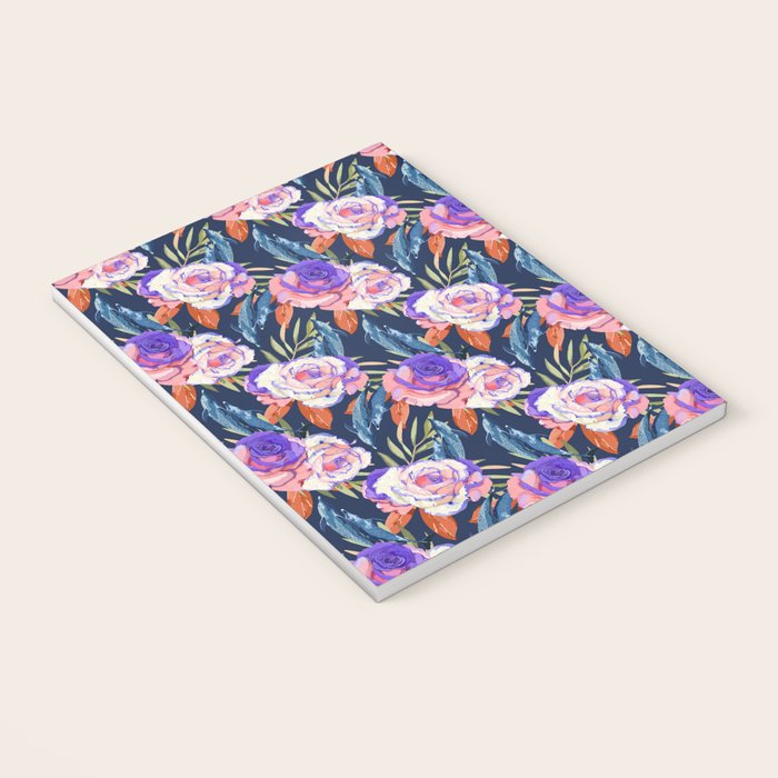 Dark landscape dolphins in the roses Notebook Gallery Image 3
