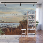 Duck Hunting Season Begins For The Canvasback Wall Mural Gallery Image 1