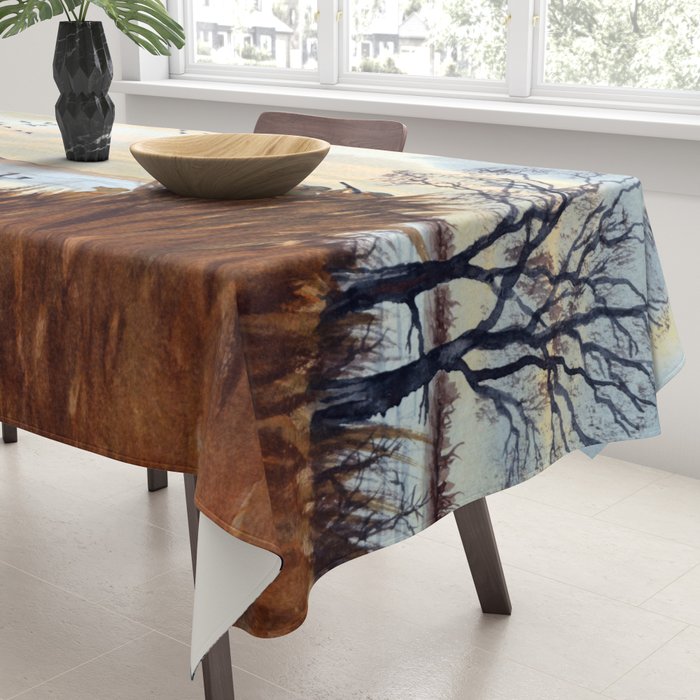 Duck Hunting Season Begins For The Canvasback Tablecloth Gallery Image 3