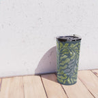 Endless Dark Leaf Illustration 1.2 Celestial Blue-Green Travel Mug Gallery Image 4