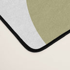 Retro Abstract New Groove Swirl Pattern Soft Sage Green Light Blue Desk Mat Gallery Image 4
