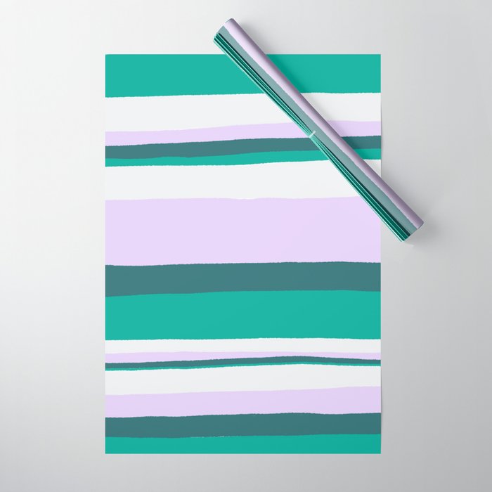 Hermosa, sunset stripes Wrapping Paper Gallery Image 1