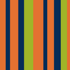 Vertical Retro Stripes in Navy Blue, Orange, and Lime Green Pattern Coffee Mug Gallery Image 2