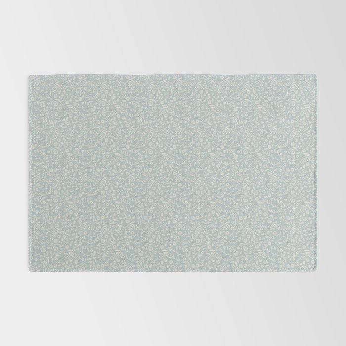 Ditsy Toile Floral - Aquamarine Rug Gallery Image 2