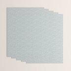 Ditsy Toile Floral - Aquamarine Wrapping Paper Gallery Image 3