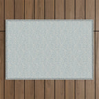 Ditsy Toile Floral - Aquamarine Outdoor Rug Gallery Image 1