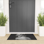 Night Garden Black and White Welcome Mat Gallery Image 3