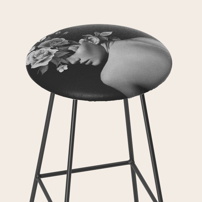 Night Garden Black and White Stool Gallery Image 2