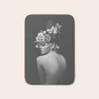 Night Garden Black and White Bath Mat Gallery Image 1