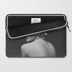 Night Garden Black and White Laptop Sleeve Gallery Image 2