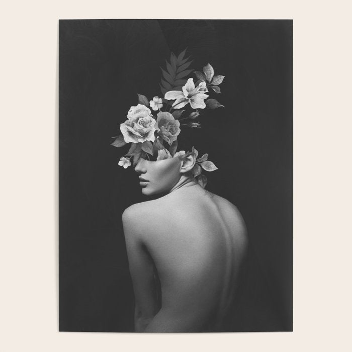 Night Garden Black and White Poster Gallery Image 4