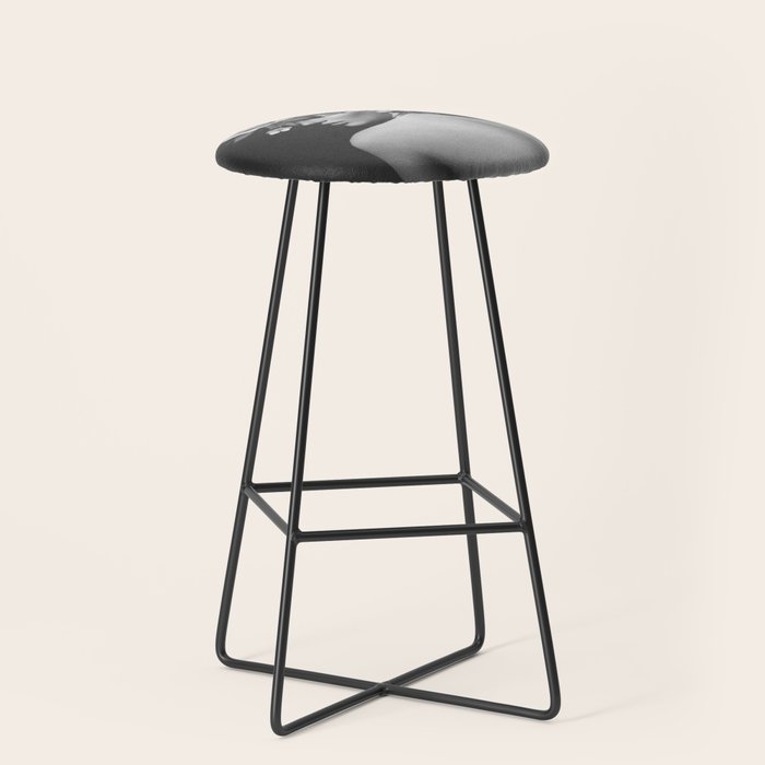 Night Garden Black and White Stool Gallery Image 1