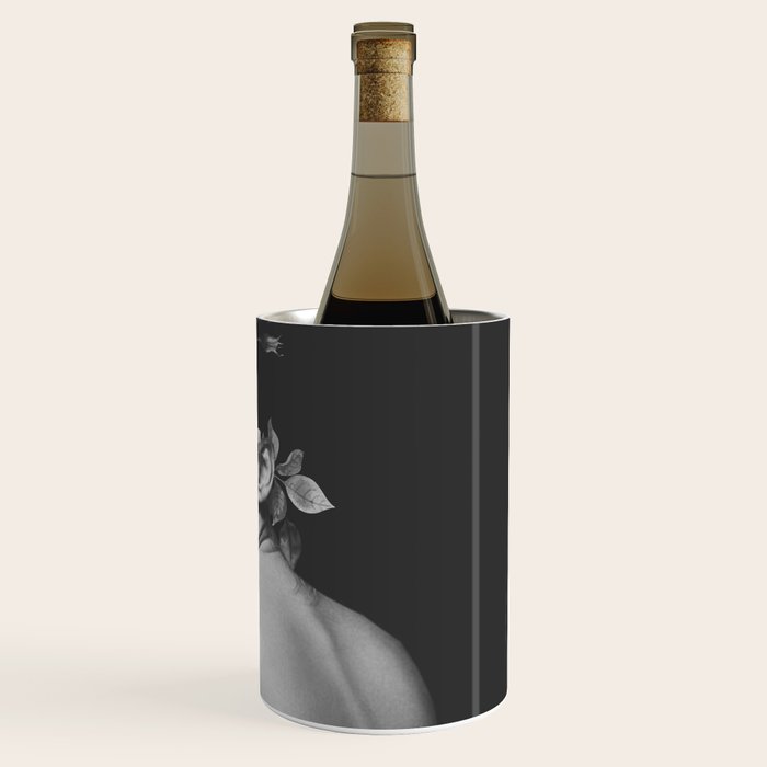 Night Garden Black and White Wine Chiller Gallery Image 3