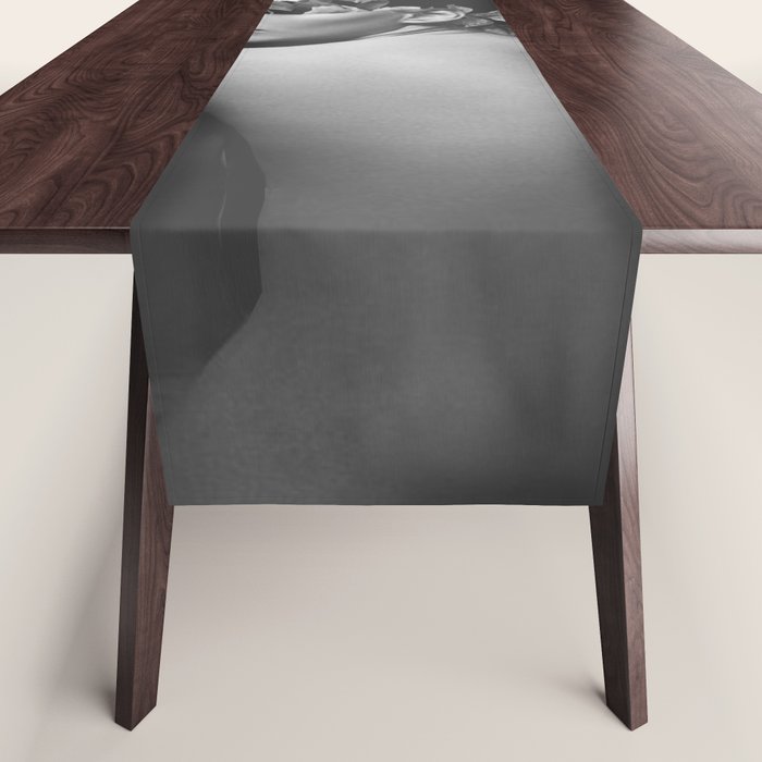 Night Garden Black and White Table Runner Gallery Image 1