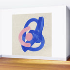 Pink And Blue Round Orbit Wall Mural Gallery Image 2