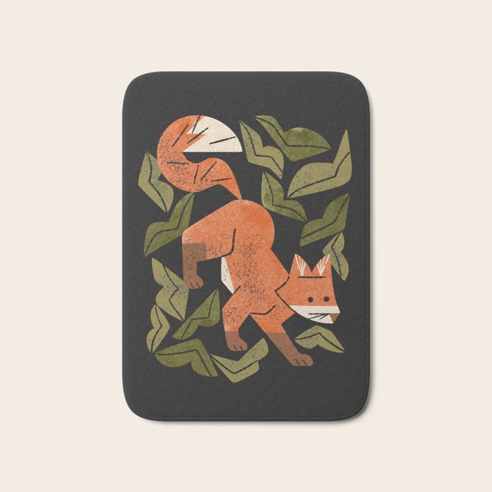 Fox In The Brush Bath Mat Gallery Image 1