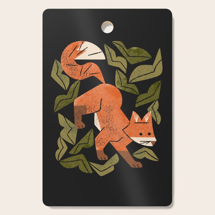 Fox In The Brush Cutting Board Gallery Image 1