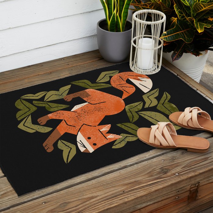 Fox In The Brush Outdoor Rug Gallery Image 2