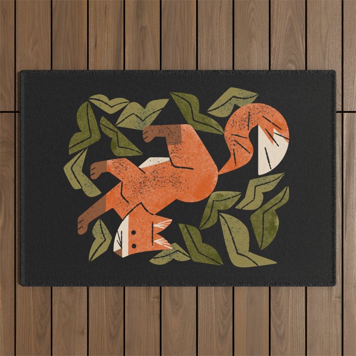 Fox In The Brush Outdoor Rug Gallery Image 1