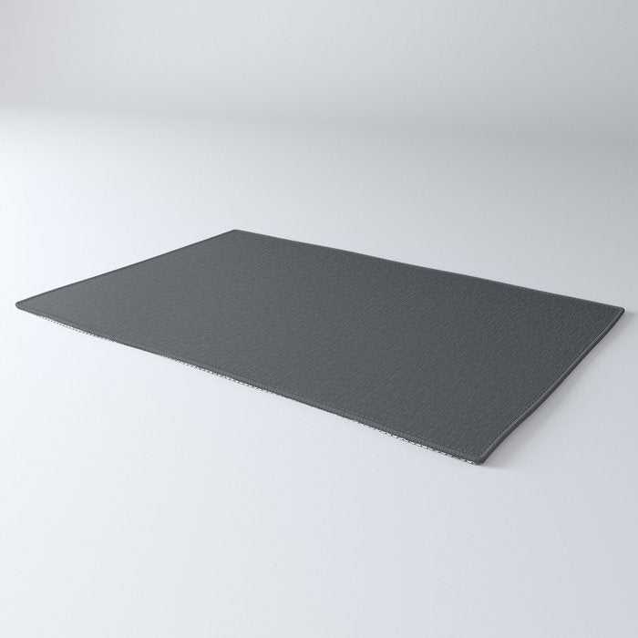 Cool Tone Grey Solid Color Rug Gallery Image 3