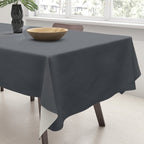 Cool Tone Grey Solid Color Tablecloth Gallery Image 3