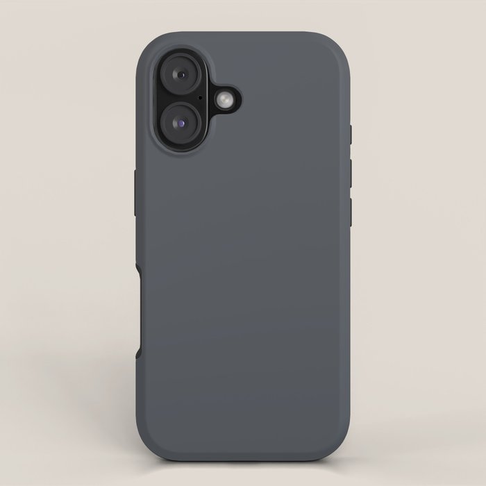 Cool Tone Grey Solid Color iPhone Case Gallery Image 1
