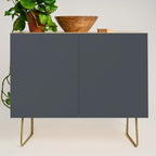 Cool Tone Grey Solid Color Credenza Gallery Image 1