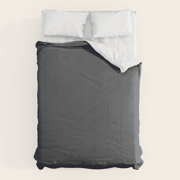 Cool Tone Grey Solid Color Comforter Gallery Image 6