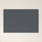 Cool Tone Grey Solid Color Welcome Mat Gallery Image 1