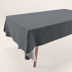Cool Tone Grey Solid Color Tablecloth Gallery Image 1