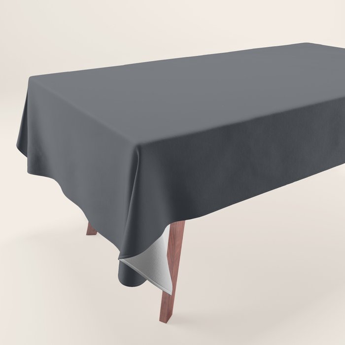 Cool Tone Grey Solid Color Tablecloth Gallery Image 1
