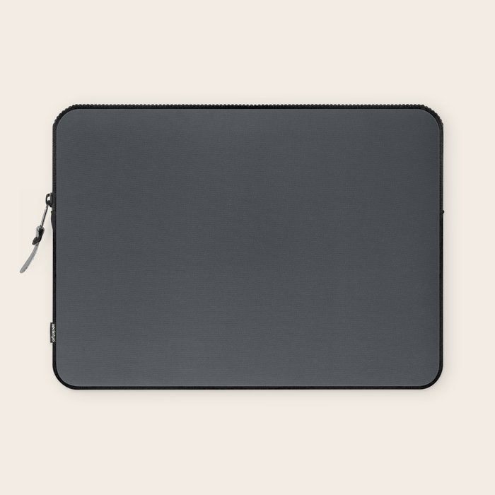 Cool Tone Grey Solid Color Laptop Sleeve Gallery Image 1