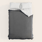 Cool Tone Grey Solid Color Duvet Cover Gallery Image 6