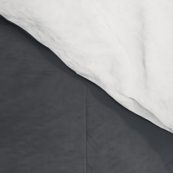 Cool Tone Grey Solid Color Comforter Gallery Image 4