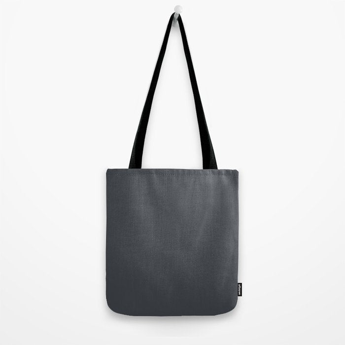 Cool Tone Grey Solid Color Tote Bag Gallery Image 2
