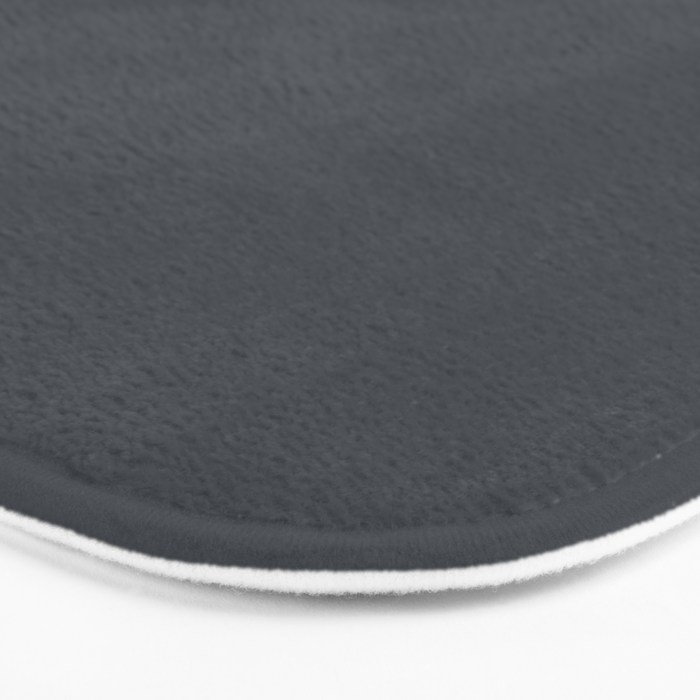 Cool Tone Grey Solid Color Bath Mat Gallery Image 3