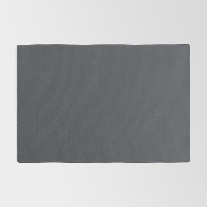 Cool Tone Grey Solid Color Rug Gallery Image 2