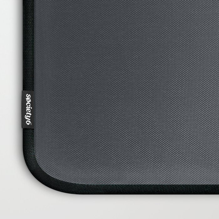 Cool Tone Grey Solid Color Laptop Sleeve Gallery Image 3