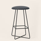 Cool Tone Grey Solid Color Stool Gallery Image 1