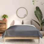 Cool Tone Grey Solid Color Comforter Gallery Image 3