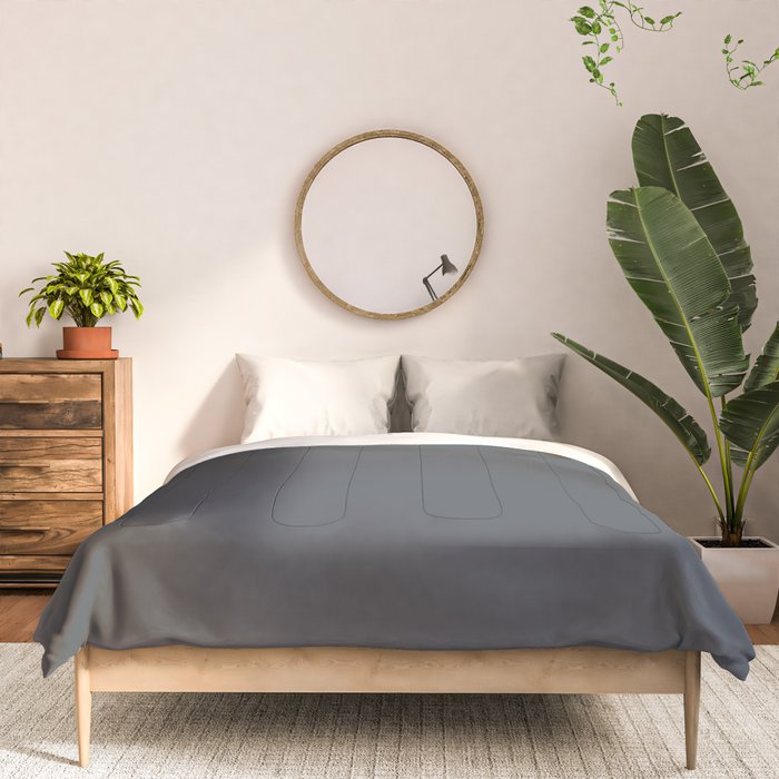 Cool Tone Grey Solid Color Comforter Gallery Image 3