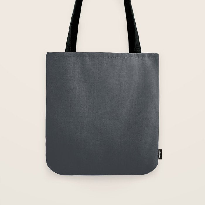 Cool Tone Grey Solid Color Tote Bag Gallery Image 1