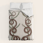 Albertus Seba Snakes  Double Spiral Vines  Comforter Gallery Image 6